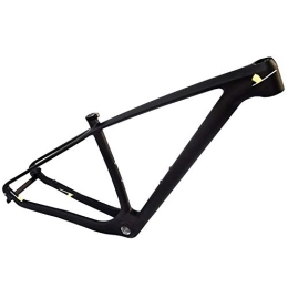 HCZS Spares HCZS Bike Frames T800 Carbon fiber mountain bike rack Lightweight BSA 68mm, Black frame 29ER 15 / 17 / 19in