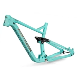 HIMALO Mountain Bike Frames HIMALO 26 / 27.5 / 29er MTB Frame DH Soft Tail Mountain Bike Suspension Frame Travel 150mm 17'' / 19'' Aluminium Alloy Disc Brake Frame Thru Axle 12x148mm Boost (Color : Blauw, Size : 27.5x19'')