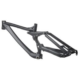 HIMALO Spares HIMALO 26 / 27.5er Downhill MTB Suspension Frame Aluminum Alloy Mountain Bike Frame Thru Axle 12 * 142mm Disc Brake Frame DH / XC / AM (Size : Black S / Small)