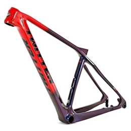 HIMALO Spares HIMALO 27.5 / 29er Hardtail Mountain Bike Frame 15'' 17'' 19'' Carbon MTB Frame Disc Brake Thru Axle 12 * 142m Max For 2.25'' Tires XC (Size : 27.5 * 15'')