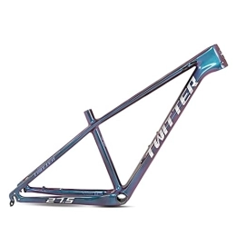 HIMALO Mountain Bike Frames HIMALO 27.5er 29er Carbon Fiber MTB Frame 15'' / 17'' / 19'' Hardtail Mountain Bike Frame QR 135mm Disc Brake Internal Routing XC AM (Color : Silver, Size : 29 * 19'')
