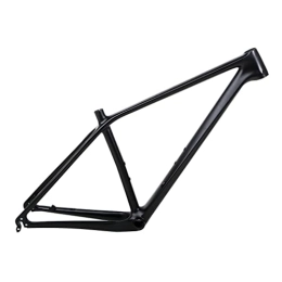 HIMALO Spares HIMALO 27.5er 29er Mountain Bike Frame Carbon Fiber Hardtail MTB Frame 15'' / 17'' / 19'' QR 135mm Disc Brake Frame Routing Internal XC AM (Color : Matte black, Size : 29 * 17'')