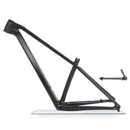 HIMALO Spares HIMALO 27.5er 29er MTB Frame Carbon Fiber Hardtail Mountain Bike Frame 15'' / 17'' / 19'' 12 * 142 / 148mm Thru Axle Frame Disc Brake Internal Routing XC AM (Color : 29 * 17'' Matte black)