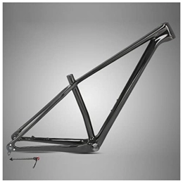 HIMALO Mountain Bike Frames HIMALO 27.5er 29er MTB Frame Carbon Fiber Hardtail Mountain Bike Frame 15'' / 17'' / 19'' Disc Brake Frame Thru Axle 12 * 142mm Routing Internal XC AM (Color : Glossy black, Size : 29 * 19'')