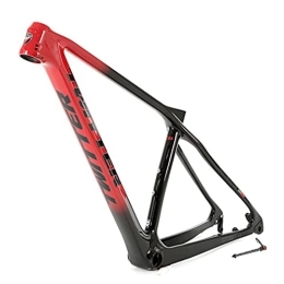 HIMALO Spares HIMALO 27.5er 29er MTB Frame Carbon Fiber Hardtail Mountain Bike Frame 15'' / 17'' / 19'' XC Disc Brake Frame Thru Axle Internal Routing (Size : 27.5 * 19'')