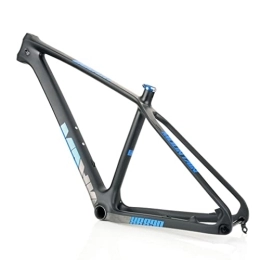 HIMALO Mountain Bike Frames HIMALO 27.5er Carbon MTB Frame Disc Brake Hardtail Mountain Bike Frame 15'' / 17'' / 19'' Internal Routing Frame Thru Axle 12x142mm (Color : Blauw, Size : 27.5 * 19'')