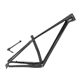 HIMALO Mountain Bike Frames HIMALO Carbon Fiber Mountain Bike Frame 27.5er 29er XC AM Hardtail MTB Frame 15'' / 17'' / 19'' 12 * 142mm Thru Axle Frame Disc Brake Routing Internal (Color : Glossy black, Size : 27.5 * 17'')