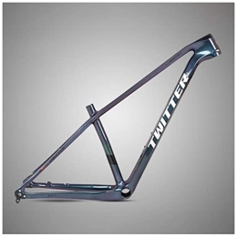 HIMALO Mountain Bike Frames HIMALO Carbon Fiber MTB Frame 27.5 / 29er Hardtail Mountain Bike Frame 15'' / 17'' / 19'' Disc Brake Thru Axle 12x148mm Boost Frame XC Internal Routing (Color : Silver, Size : 27.5 * 15'')