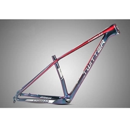 HIMALO Mountain Bike Frames HIMALO Carbon Fiber MTB Frame 27.5er 29er Mountain Bike Frame 15'' / 17'' / 19'' XC Hardtail Frame Disc Brake Internal Routing QR 135mm (Color : Red, Size : 27.5 * 15'')