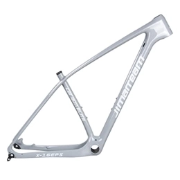HIMALO Mountain Bike Frames HIMALO Carbon MTB Frame 27.5er 29er Hardtail Mountain Bike Frame 15'' 17'' 19'' Disc Brake Bicycle Frame Thru Axle 12x142mm Internal Routing (Color : Light gray, Size : 27.5 * 15'')