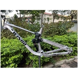 HIMALO Spares HIMALO Downhill MTB Frame 26er 27.5er 29er Mountain Bike Suspension Frame 17'' / 18'' DH / XC / AM Enduro Aluminium Alloy Frame Disc Brake Thru Axle 12 * 148mm (Color : Silver, Size : 26 * 18'')