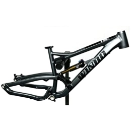 HIMALO Mountain Bike Frames HIMALO Full Suspension Frame 26er / 27.5er MTB Frame Aluminium Alloy Disc Brake Mountain Bike Frame 16.5'' Thru Axle 12 * 142mm DH / XC / AM (Color : Dark gray, Size : 27.5 * 16.5'')