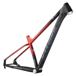 HIMALO Spares HIMALO Mountain Bike Frame 29er Hardtail XC MTB Frame S / M / L Aluminum Alloy Thru Axle Frame 12 * 142mm Disc Brake Internal Routing Racing Frame (Color : Red, Size : S / Small)