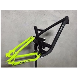 HIMALO Spares HIMALO MTB Frame 26er 27.5er Mountain Bike Suspension Frame 17'' Disc Brake Aluminium Alloy Frame QR 135mm Travel 120mm DH / XC / AM (Color : Black, Size : 27.5 * 17'')