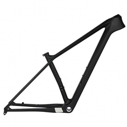 HNXCBH Mountain Bike Frames HNXCBH Bicycle frameset Carbon MTB Frame Carbon Mountain Bike Frame 148 * 12mm Or 142 * 12mm Thru Axle MTB Bicycle Frame 15 / 17 / 19" (Color : Black Glossy, Size : 17inch 148x12mm)