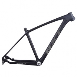 HNXCBH Spares HNXCBH Bicycle frameset MTB Carbon Frame 29in Carbon Mountain Bike Frame 142 * 12 Or 135 * 9mm Bicycle Frame 3K Matt / Glossy MTB Frame (Color : Grey logo, Size : 17.5inch matt)