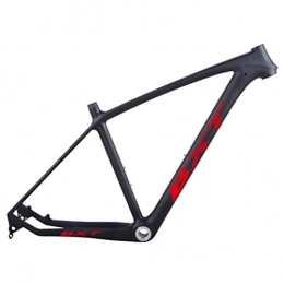 HNXCBH Mountain Bike Frames HNXCBH Bicycle frameset MTB Carbon Frame 29in Carbon Mountain Bike Frame 142 * 12 Or 135 * 9mm Bicycle Frame 3K Matt / Glossy MTB Frame (Color : Red logo, Size : 17.5inch glossy)