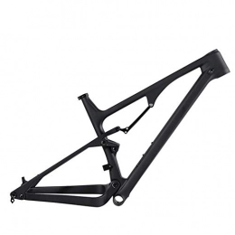 HNXCBH Spares HNXCBH Bicycle frameset MTB Frame Carbon Mountain Bike Frame 148 * 12mm Bicycle Frame 27.5 (Color : Black Color, Size : 27.5er 19in Glossy)