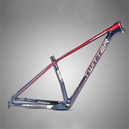 Hrsein 18K Carbon Fiber Mountain Bike Frame with Hidden Disc Brake Seat Cool Color Change Paint 27.5"29" Bike Frame,B,27.5 inches * 17 inches