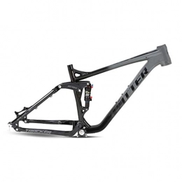 Hrsein Mountain Bike Frames Hrsein Aluminum alloy full suspension mountain frame, soft tail frame AM with shock absorbers, XC off-road frame, C, 29 * 19 inches