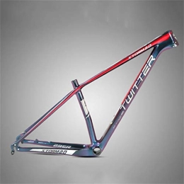 Hrsein Spares Hrsein Carbon fiber mountain frame 27.5 inch 29 inch with hidden disc brake seat 18K carbon frame cool color changing paint, bicycle frame, B, 29 inches * 15 inches