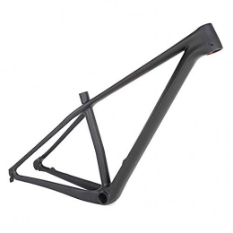 JF-XUAN Mountain Bike Frames JF-XUAN Bicycle Outdoor sports Carbon fiber frame, 27.5 inch mountain bike offroad XC all black adult outdoor cycling bicycle components