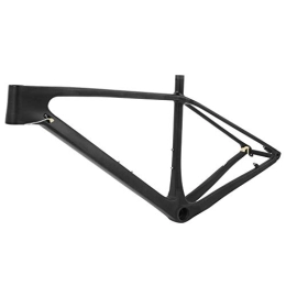 Keenso Mountain Bike Frames Keenso Bike Frame and Fork Set, 17.5in / 19in Ultralight Carbon Fiber Bike Frame Kit Mountain Bike Front Fork Frame With Seatpost Clip, Tube Shaft & Tail Hook (17inch) Bicycles and Spare Parts