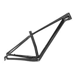 KLWEKJSD Mountain Bike Frames KLWEKJSD 15.5'' / 17'' / 19'' Mountain Bike Frame 27.5er 29er Carbon Fiber MTB Frame Disc Brake Quick Release 9x135MM Internal Routing (Color : Glossy black, Size : 27.5X19in)