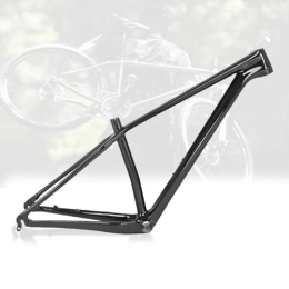 KLWEKJSD Mountain Bike Frames KLWEKJSD Full Carbon Fiber 27.5er 29er MTB Frame 15.5'' / 17'' / 19'' Mountain Bike Frame Disc Brake Quick Release 9X135mm BB92 Internal Routing (Color : Glossy black, Size : 29X15'')