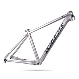 LAVSENA Spares LAVSENA MTB Frame 27.5er XC Mountain Bike Hardtail Frame 15'' / 17'' Aluminum Alloy Disc Brake Bicycle Frame Quick Release 135mm BSA68 Interna Routing (Color : Silver, Size : 27.5 * 17'')