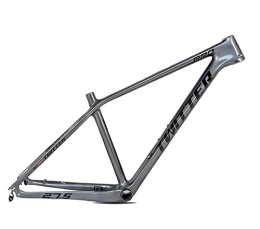 Leodun Spares Leodun 27.5 Inch Carbon Fiber Mountain Bike Bicycle Frame Men Trekking Disc Disc Brake Rh 27.5 * 15" / 17" Black Silver, 27.5 * 15 inch