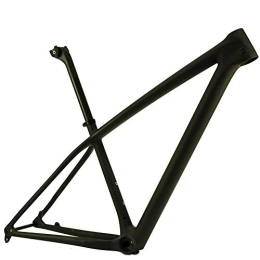 LJHBC Spares LJHBC Bike Frame Carbon Frameset Ultra-light carbon fiber frame 27.5 / 29ER Mountain bike rack for Mechanical variable speed or DI2 15" / 17" (Color : 27.5ER, Size : 17in)