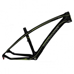 LJHBC Spares LJHBC Bike Frames 26 / 27.5ER Mountain bike frame T800 carbon fiber Ultralight frame Seat tube 31.6mm Quick release tail hook (Color : Yellow, Size : 26x19.5in)