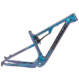LJHBC Spares LJHBC Bike Frames Carbon fiber mountain bike frame 29ER XC off-road class Shock absorber bike (Without shock absorber)(Size:29x15in)