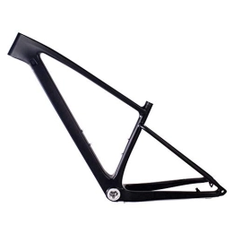 LJHBC Spares LJHBC Bike Frames Mountain Bike Men's and women's frames Full carbon fiber Internal routing design Axle frame 29ER 15 / 17in (Color : Black, Size : 17in)