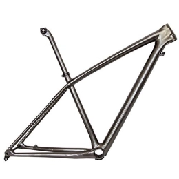 LJHBC Spares LJHBC Bike Frames T1000 One-piece carbon fiber frame 27.5er / 29er Mountain Bike Cycling Equipment (Size : 27.5erx17in)