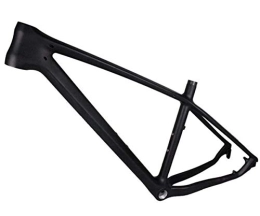 LJHBC Mountain Bike Frames LJHBC Bike Frames T800 Carbon fiber mountain bike frame MIB lightweight bike Compatible with quick release 27.5ER (Color : Black, Size : 27.5er*17in)