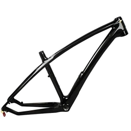 LJHBC Mountain Bike Frames LJHBC T800 Bike Frame Carbon Frameset Mountain bike rack Internal routing design Disc brake frame group 27.5ER (Color : Black, Size : 27.5x17.5in)