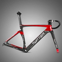 Longjiahaiwei Spares Longjiahaiwei Mountain Bike Frame 2.0 Disc Brake Road Frame With Carbon Fiber Front Fork Integrated Group Bowl Front And Rear Barrel Shaft Quick Release Carbon Fiber Frame Bicycle Frame