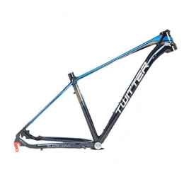 MAIKONG Mountain Bike Frames MAIKONG Aluminum alloy Mountain Bike Frame 15.5 / 17-Inch Glossy Unibody External Cable Routing AL7005 Ultralight MTB BB68 Suitable for 29 wheel diameters, Blue, 15.5