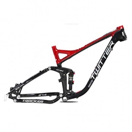 MAIKONG Spares MAIKONG Aluminum alloy Suspension Mountain Bicycle Frame Soft tail frame AM with shock absorber Lightweight MTB Frame 27.5 MTB Bicycle Frame Internal Cable Routing XC off-road level, Red, 19