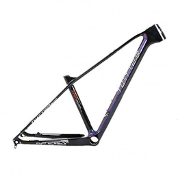 MAIKONG Spares MAIKONG Carbon Fiber Mountain Bike Frame T1000 Ultralight 27.5" MTB Unibody Internal Cable Routing BB46 Suitable for mountain competition / XC off-road, Black, 15.5
