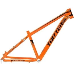 DHNCBGFZ Mountain Bike Frames Mountain Bike Frame 27.5" / 29" 15.5'' 17'' 19'' Lightweight Aluminum Fram Hard Tail Mountain Bicycle Disc Brake QR 9x135mm With Tail Hook (Color : Orange, Size : 27.5x17'')