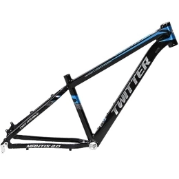 DHNCBGFZ Spares Mountain Bike Frame 27.5er29er Aluminum Alloy MTB Frame 15.5''17''19'' Disc Brake QR135mm Routing Internal With BB68 For Mountain Bike (Color : Black blue, Size : 27.5x17'')