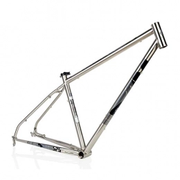 Mountain Bike Spares Mountain Bike Road Bike Frameset, AM / XM525 Frame, 27.5 / 16 Inch High-end Chrome-molybdenum Steel Bicycle Frame, Suitable For MTB, Cross Country, Down Hill(Brushed silver