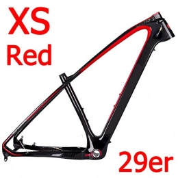Wenhu Spares Mountain Carbon Bike Frame MTB Frame + Seat Clamp + Headset 2 Year Warranty 4, XS