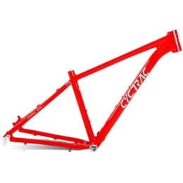 DHNCBGFZ Mountain Bike Frames MTB Frame 27.5 / 29er Alu Alloy Ebike MTB Frame 15" / 17" / 19" Hardtail Mountain Bike Frame Disc Brake Bicycle Frame QR 135mm BSA68 For Electric City Bike (Color : Red, Size : 27.5x15")
