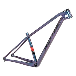 YOJOLO Mountain Bike Frames MTB Frame Carbon 27.5 / 29er Mountain Bike XC Frame Ultralight Discoloration Disc Brake Bicycle Frame 15'' / 17'' / 19'' Thru Axle 12x148mm Boost, For 27.5 / 29 Inch Wheels ( Color : Black , Size : 29x15'' )