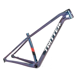YOJOLO Mountain Bike Frames MTB Frame Carbon 27.5 / 29er Mountain Bike XC Frame Ultralight Discoloration Disc Brake Bicycle Frame 15'' / 17'' / 19'' Thru Axle 12x148mm Boost, For 27.5 / 29 Inch Wheels ( Color : White , Size : 29x19'' )