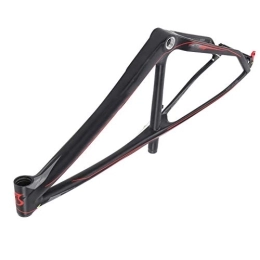 VGEBY Spares MTB Mountain Bike Frame, 27.5er x17.5in Carbon Bike Frame, Carbon Suspension Frame with Headset Seatpost Clip